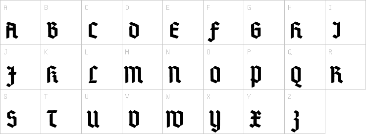 Uppercase characters
