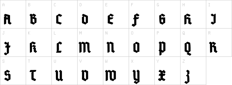 Uppercase characters