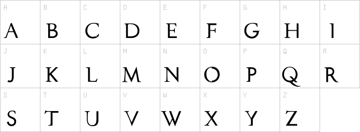 Uppercase characters