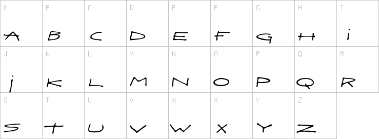 Uppercase characters