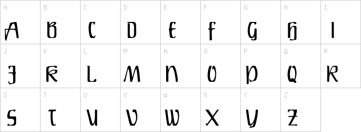 Uppercase characters