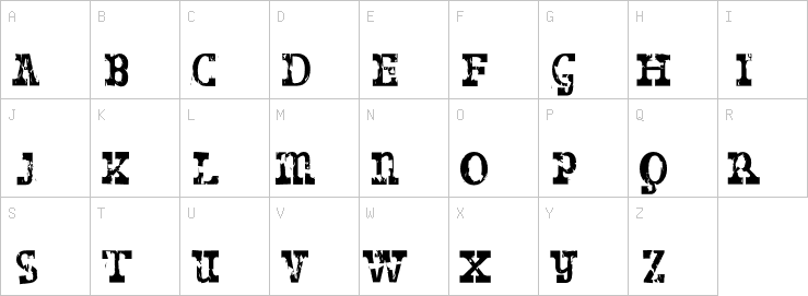 Uppercase characters