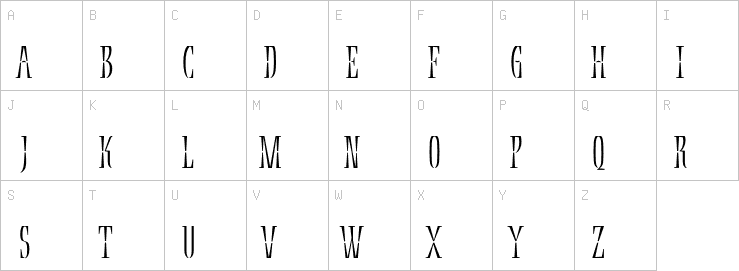 Uppercase characters