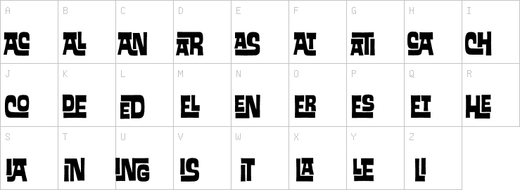 Uppercase characters