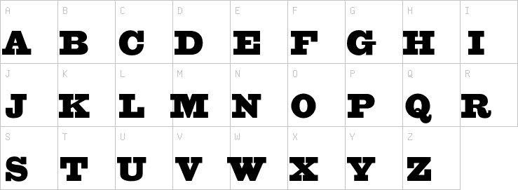 Uppercase characters