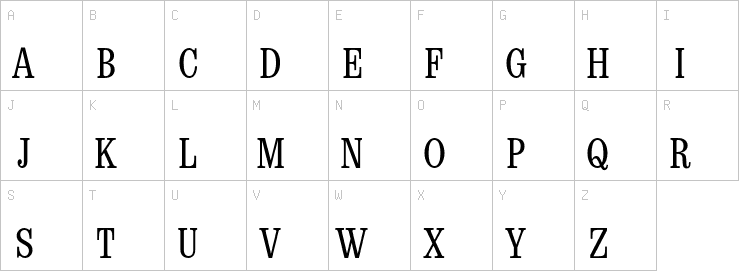 Uppercase characters