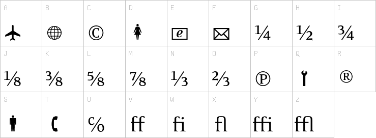 Uppercase characters