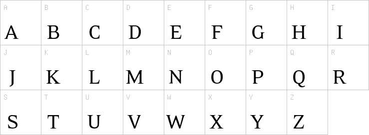 Uppercase characters