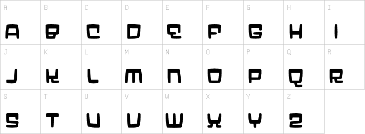 Uppercase characters