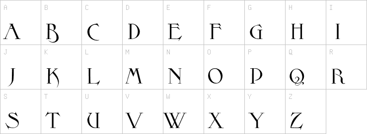 Uppercase characters