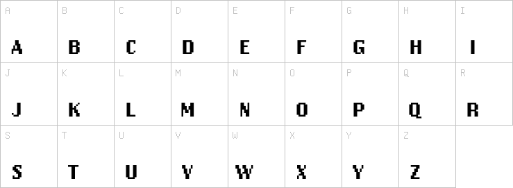 Uppercase characters