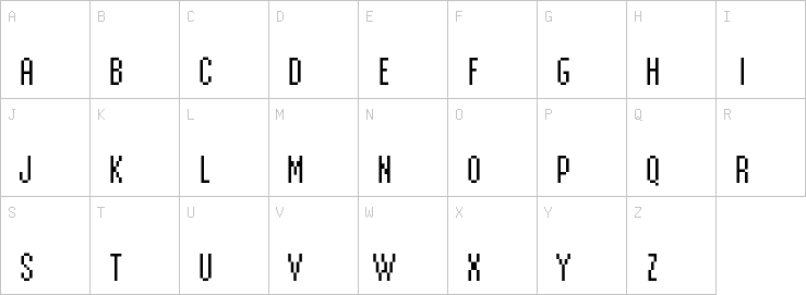 Uppercase characters