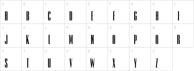 Uppercase characters