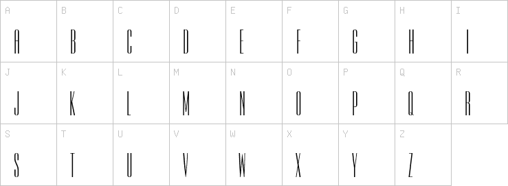 Uppercase characters