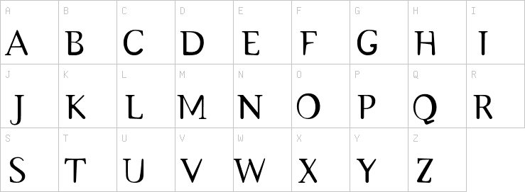Uppercase characters