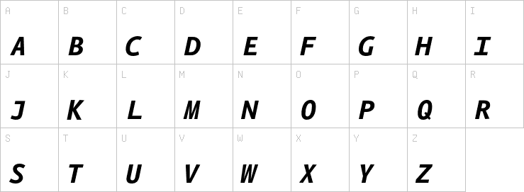 Uppercase characters