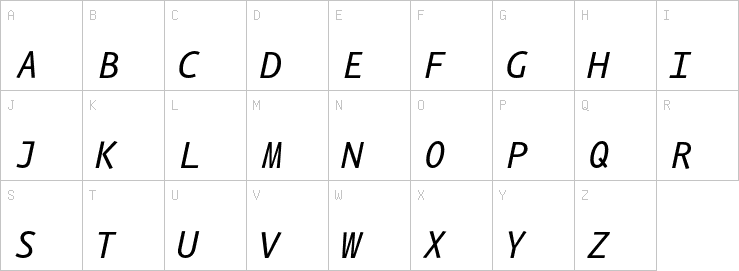 Uppercase characters