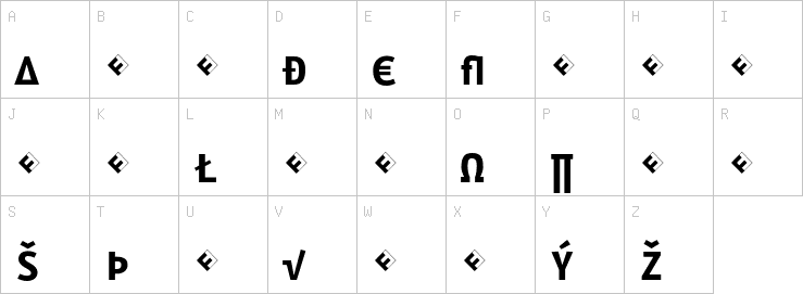 Uppercase characters