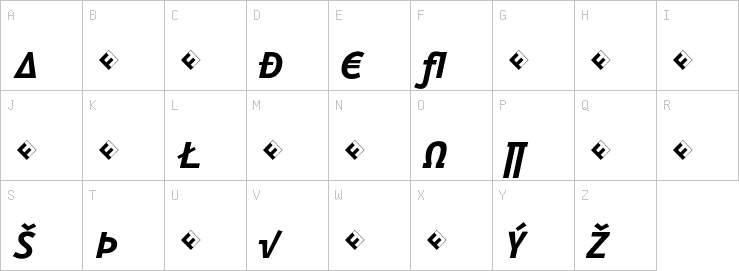 Uppercase characters