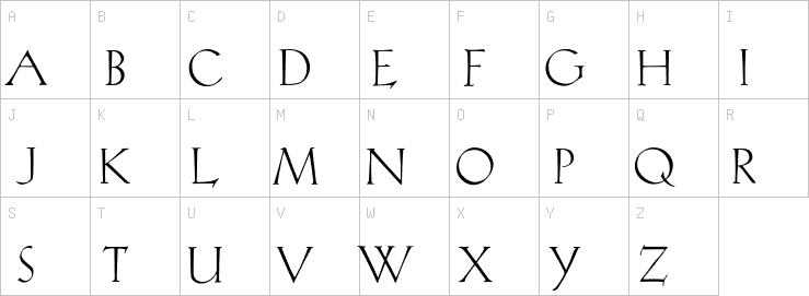 Uppercase characters