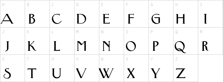 Uppercase characters