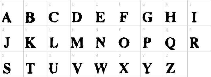 Uppercase characters