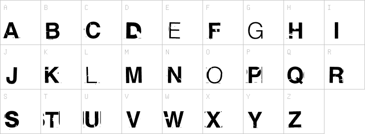 Uppercase characters