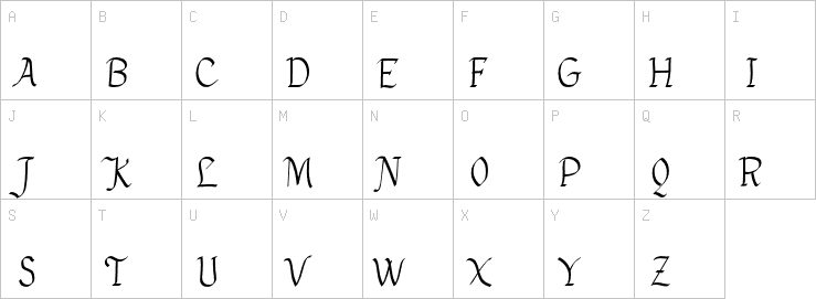Uppercase characters