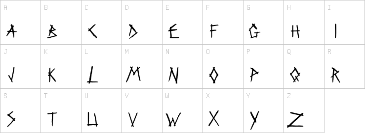 Uppercase characters