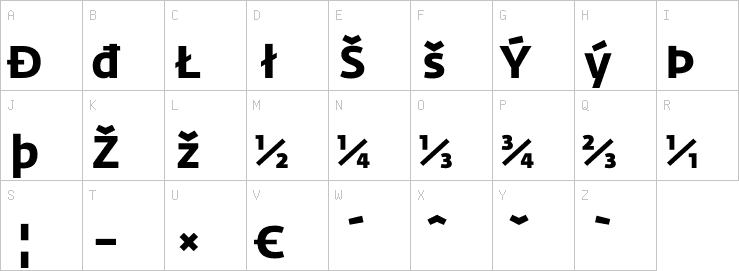 Uppercase characters