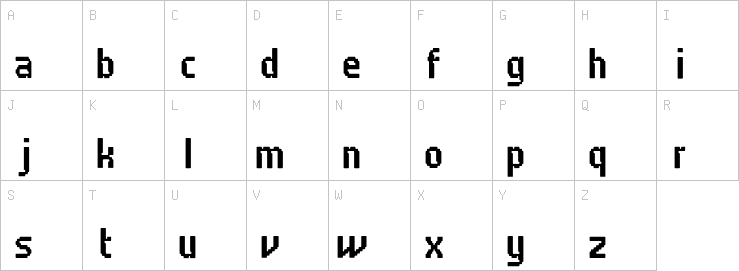 Uppercase characters