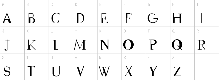 Uppercase characters