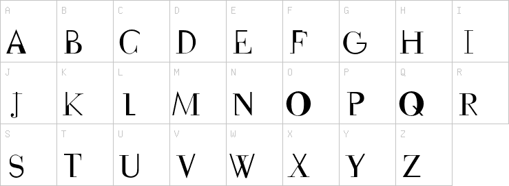 Uppercase characters