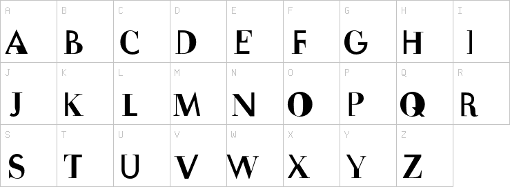 Uppercase characters