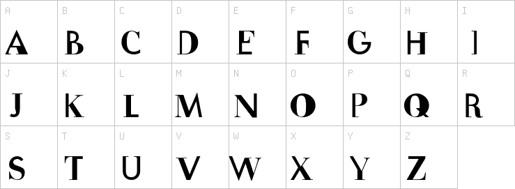 Uppercase characters