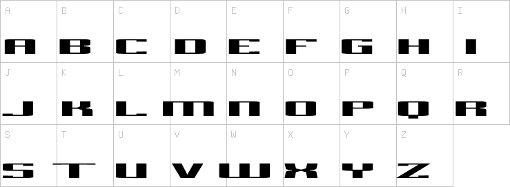 Uppercase characters
