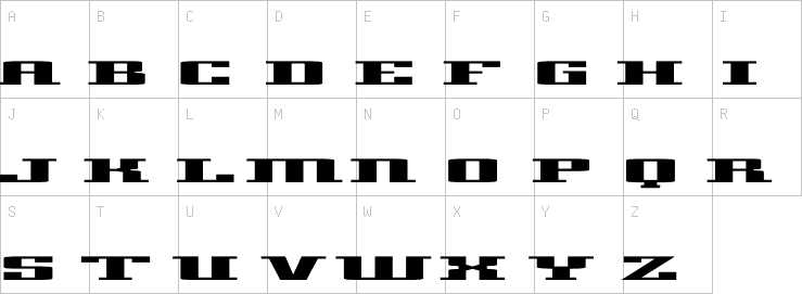 Uppercase characters