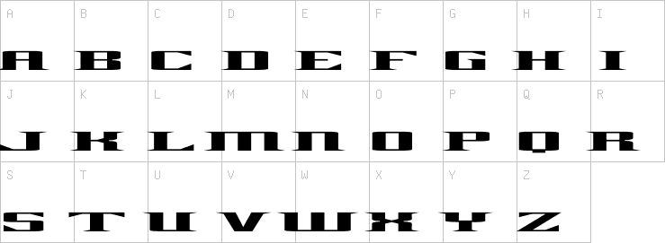Uppercase characters