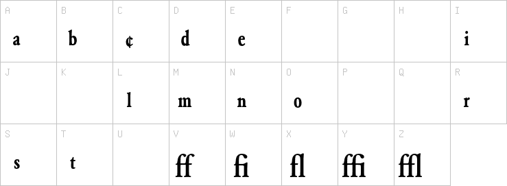 Uppercase characters