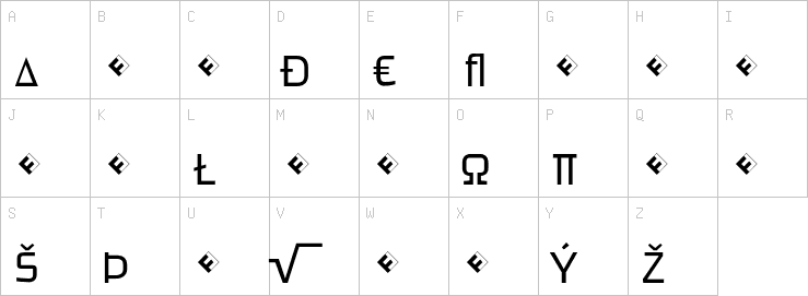 Uppercase characters