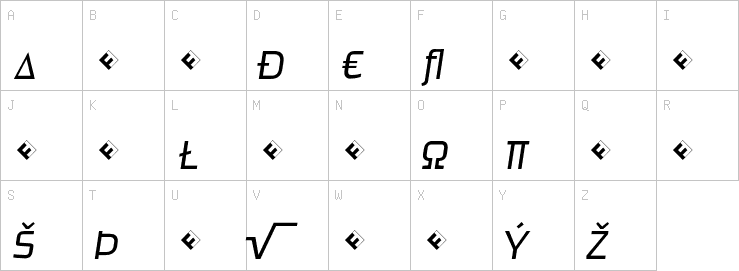 Uppercase characters