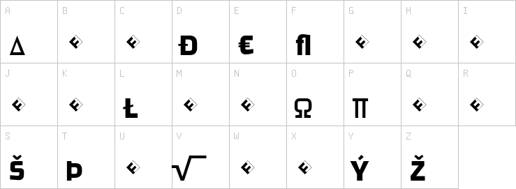Uppercase characters