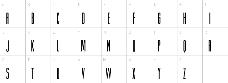Uppercase characters