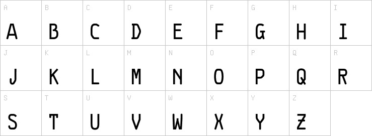 Uppercase characters