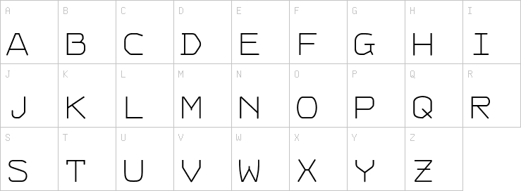 Uppercase characters