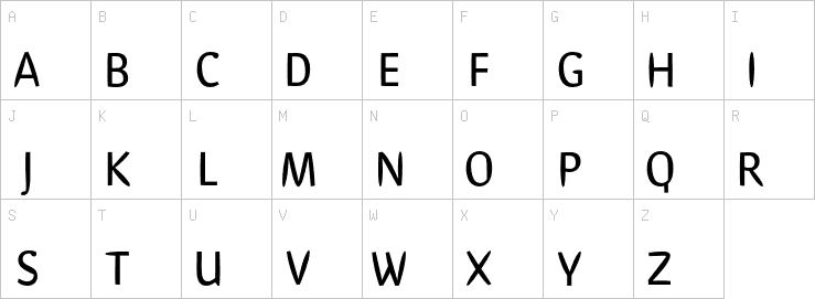 Uppercase characters