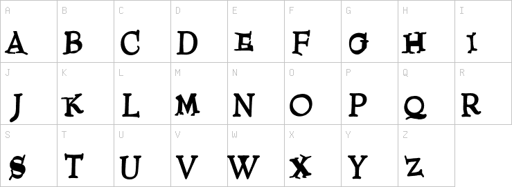 Uppercase characters