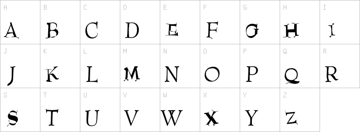 Uppercase characters