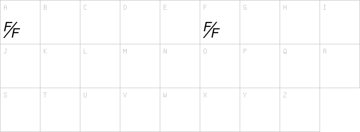 Uppercase characters