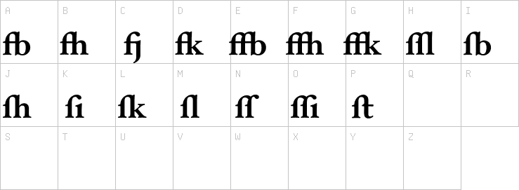 Uppercase characters